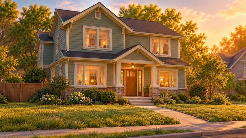 The Westside family home, painted concept art